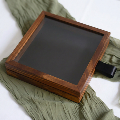 Box Madeira com Tampa Acrílica
