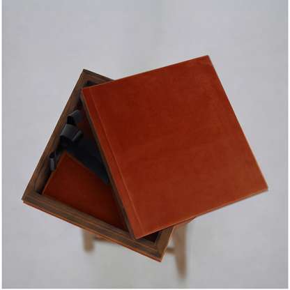 Box Madeira com Veludo