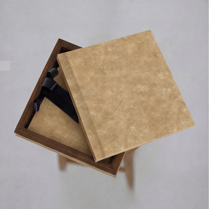 Box Madeira com Couro