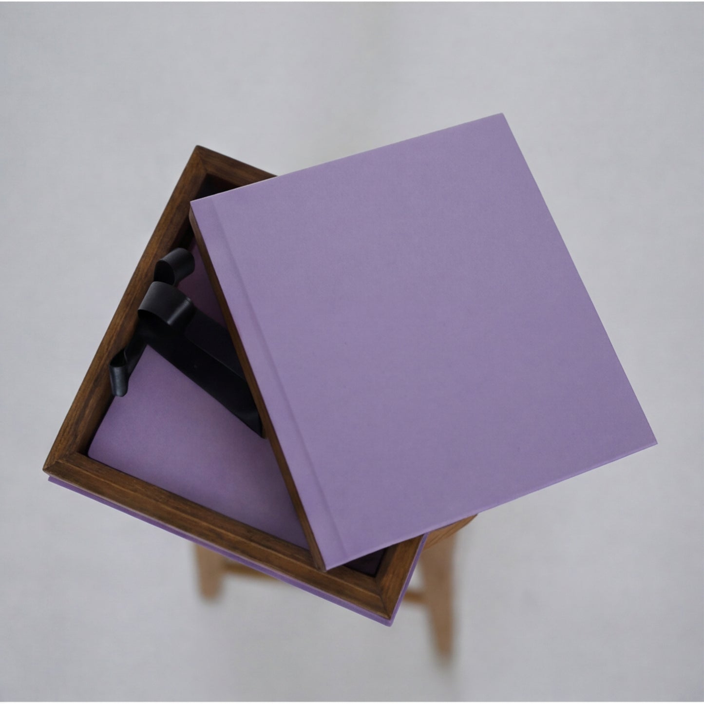 Box Madeira com algodão